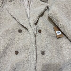 BearPaw Cream Sherpa coat